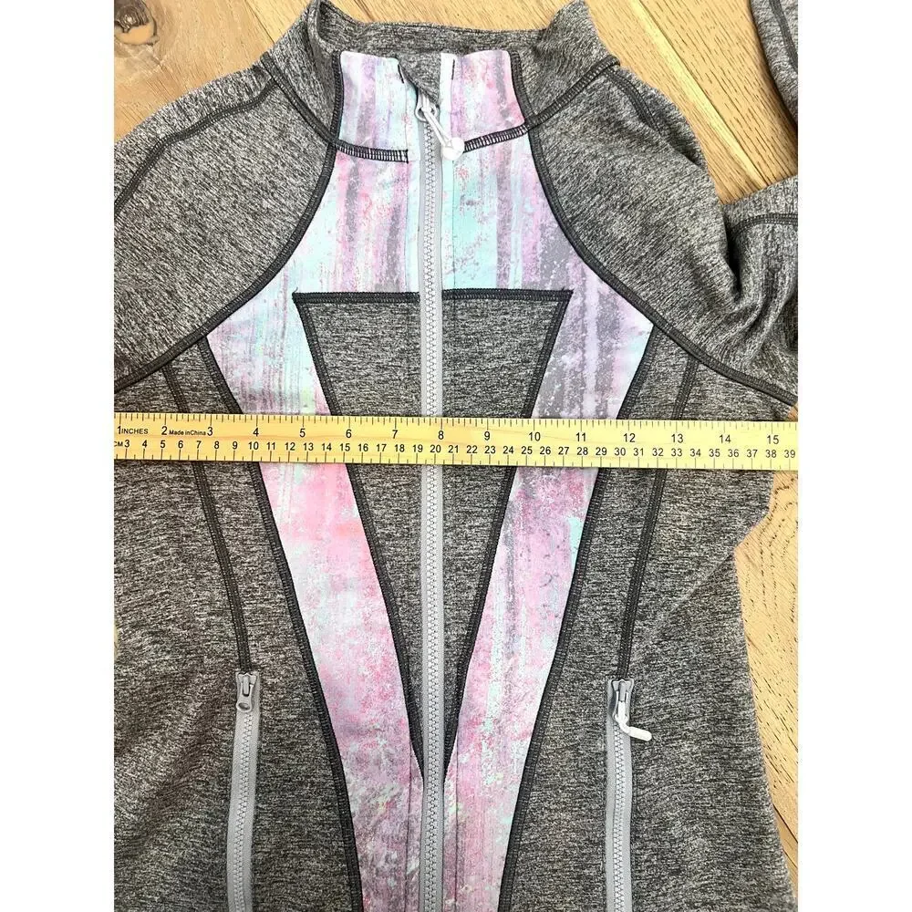 Ivivva by Lululemon Full Zip Jacket In Heathered Gray Size 14